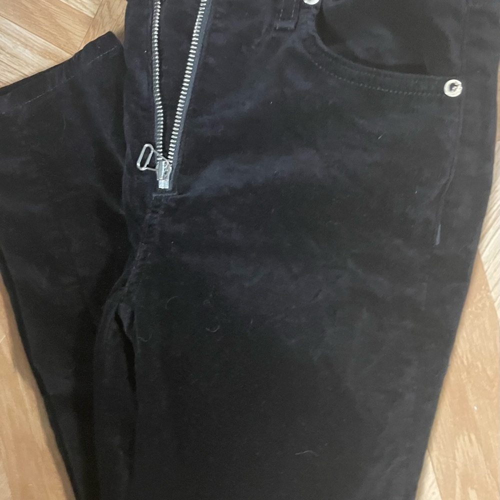 rag & bone Black Velvet Pants